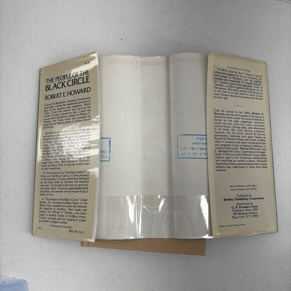 The People of the Black Circle by Robert E. Howard 1977 HCDJ First Print 1st - Picture 12 of 15